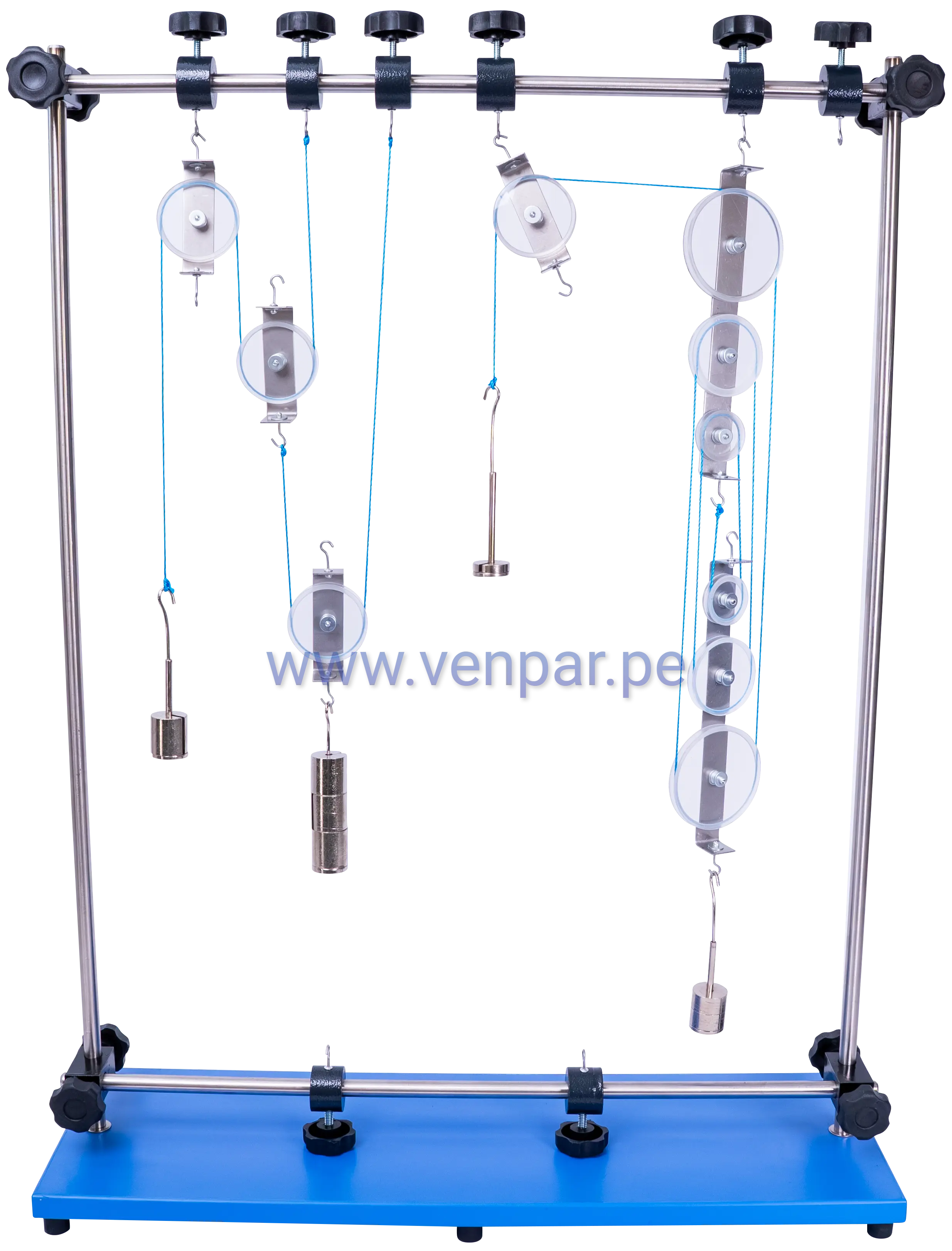 Kit de mecánica con poleas