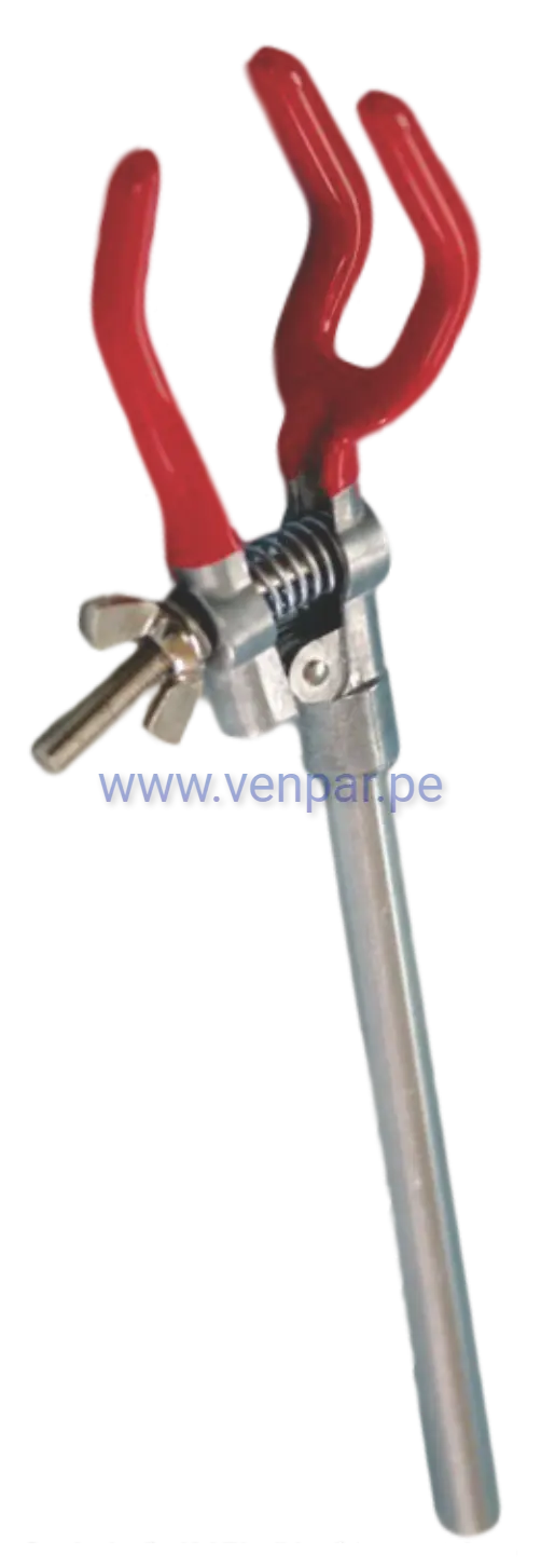 Pinza universal de 3 dedos con espiga